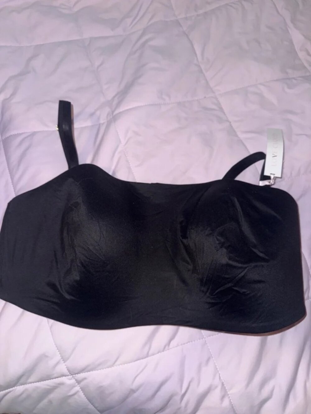 NWT Victoria’s Secret Black Contour Bandeau Bra